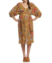 Mums & Bumps Rachel Pally Ryan Reversible Maternity Dress - Mustard