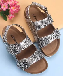 Pine Kids Sandals with Buckle Closure - Silver
