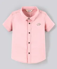 Bonfino Cotton Elastane Short Sleeves Shirt - Pink