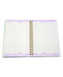 Smily Kiddos Twinkle Metallic Spiral Notebook - White