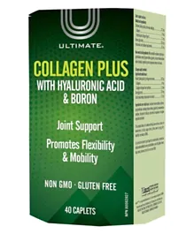 Ultimate Collagen Plus With Hyaluronic Acid And Boron - 40 Caplets
