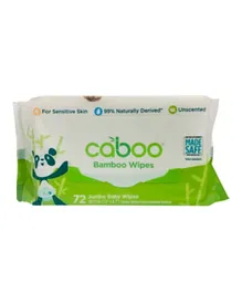 Caboo Bamboo Baby Wipes Flip Top - 72 Wipes