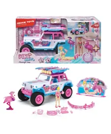 Dickie Girlmazing Flamingo Jeep Pink - 20 Pieces Playset