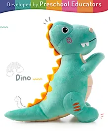 Intelliskills Hug O Feel Dino Plush Toy 29 cm - Soft & Cozy Cuddle Companion for Kids 3  Years, Gender-Neutral Color