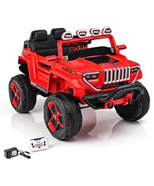 Babyhug Bugatti Jeep Two Seater Ride On with Light & Sound - Red