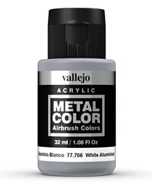 Vallejo Metal Color 77.706 White Aluminium - 32mL