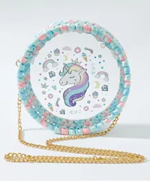 Babyhug Sling Bag Unicorn Print- Multicolor