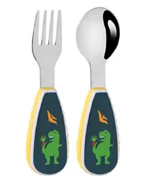 Brain Giggles Cutlery Set with Case - Dinosaur