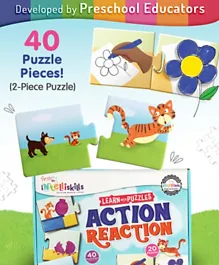 Intelliskills Learn With Puzzles Action Reaction Puzzles - 40 Pieces