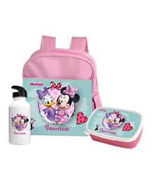 Essmak Disney Minnie Personalized Backpack Set - Pink