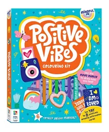 Hinkler Mindful Me Positive Vibes Colouring Kit
