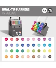Mideer Let's Paint Dual Tip Markers - 36 Colors