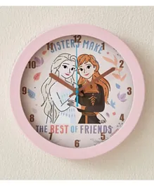 HomeBox Frozen Elsa And Anna Frozen Wall Clock - 25cm