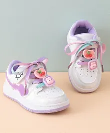 Babyoye Lace Up Casual Shoes - Purple