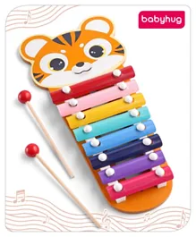 Babyhug Montessori Tiger Wooden Xylophone- Multicolor