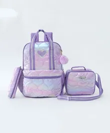 Classic Backpack School Kit - Purple, Adjustable Padded Straps, Spacious Compartment, Stylish Design for Ages 5+