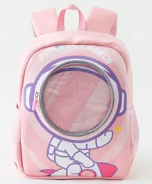 Little Astronaut School Backpack Navy Pink - 13 Inch