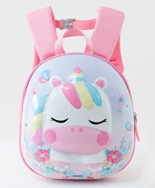 Unicorn Hard Front Case Backpack Pink - 11 Inch