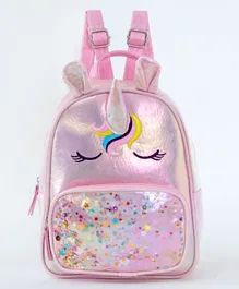 Unicorn Stylish & Classic Backpack Pink - 9.4 Inches