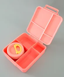 Unicorn Jumbo Bento Lunch Box With Insulated Jar - Pink