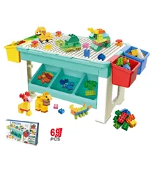 Little Story Blocks 3 in 1 Activity Table Multi Color - 69 Pieces