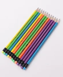 High Grade Pencils With Eraser - 12 Pieces