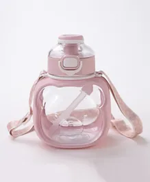 Teddy See-Through Water Bottle Pink - 360mL