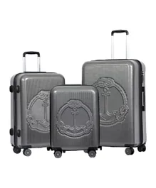 Biggdesign Ocean Hardshell Spinner Luggage Set Gray - 3 Pieces