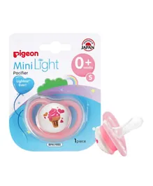 Pigeon Mini Light Pacifier S Girl - Pink