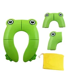Eazy Kids Foldable Travel Potty with Carry Bag - Green
