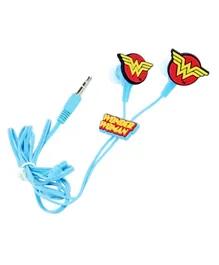 Warner Bros Wonder Woman Earphones for Kids - Blue