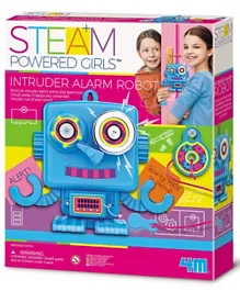 4M Girl Steam  Intruder Alarm Robot - Blue