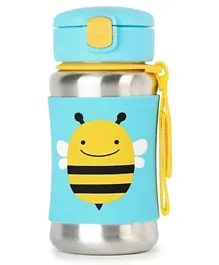 SkipHop Zoo Stainless Steel Straw Bottle - Bee