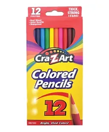 CraZart Coloured Pencils Peggable Box - 12 Pc