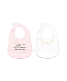 Hudson Childrenswear Silicone Bibs Pink - Pack of 2