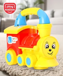 PlayNation Bump & Go Musical Train, Spinning LED Lights, Eye-Hand Coordination Development, Bright Colors & Ice Sound for Kids 3+