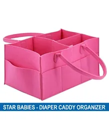Star Babies Diaper Caddy Organizer - Pink