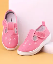 Cute Walk by Babyhug Embroidered Casual Shoes - Pink