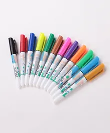 قلم ماركر للسبورة البيضاء الكلاسيكي متعدد الألوان - عبوة من 12 قلم