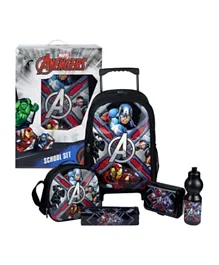 Avengers Justice Coming 5 In 1 Trolley Backpack Set - 18 Inches
