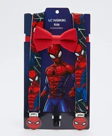 LC Waikiki Spiderman Licensed Boy Pants Suspenders And Bow Tie