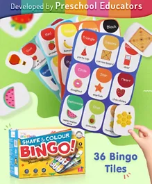 Intelliskills Shape & Colour Bingo Multi Color - 40 Pieces