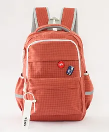 حقيبة ظهربشعار من فاب اند فانكي حمراء - 18 بوصة
