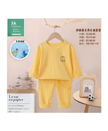 SAPS Lucky Teddy Nightsuit - Yellow