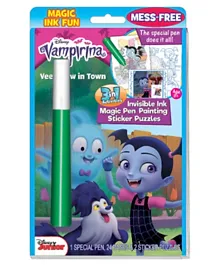 Disney Princess Vampirina Vee's New In Town Magic Pen Painting Book - Multicolor