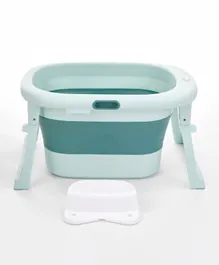 فاب ان فانكي - حوض استحمام قابل للطي للأطفال - أخضر
