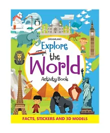 كتاب نشاطات استكشف العالم مع ملصقات ونماذج ثلاثية الأبعاد - إنجليزي