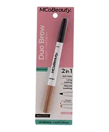 قلم حواجب دوو من ماكوبيوتي مع هايلايتر - بني داكن 0.70 جرام