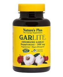 Natures Plus Garlite Odorless Garlic - 90 Vegetarian Capsules