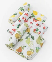 Little Unicorn Cotton Muslin Swaddle Pack of 3 - Fruit Stand